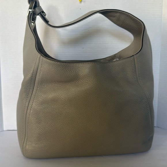 Michael Kors Fulton Large Pearl Grey Leather Hobo Bag - Picture 3 of 16